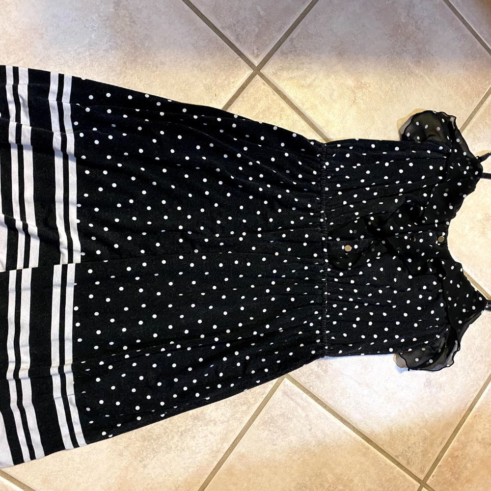 Elle Black and White Dress